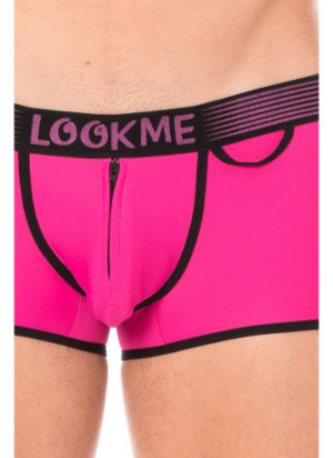 Mini-Pants Magenta échancré avec zip - LM2003-68MAG